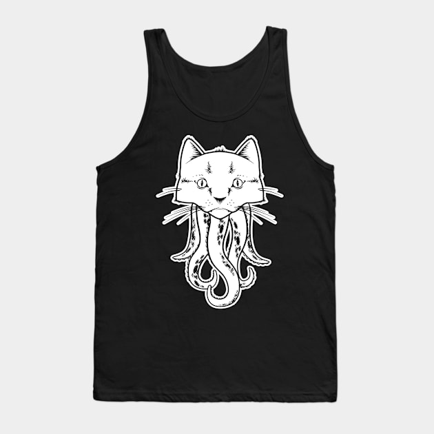 Funny Cthulhu Cathulhu tentacat tentacle cat anime meme Tank Top by CaptainHobbyist